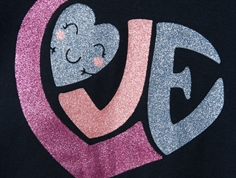 Name It dark sapphire love top